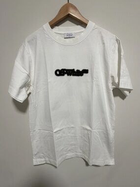 Off-White Spray Arrow Slim-Fit T-shirt White Size Medium
